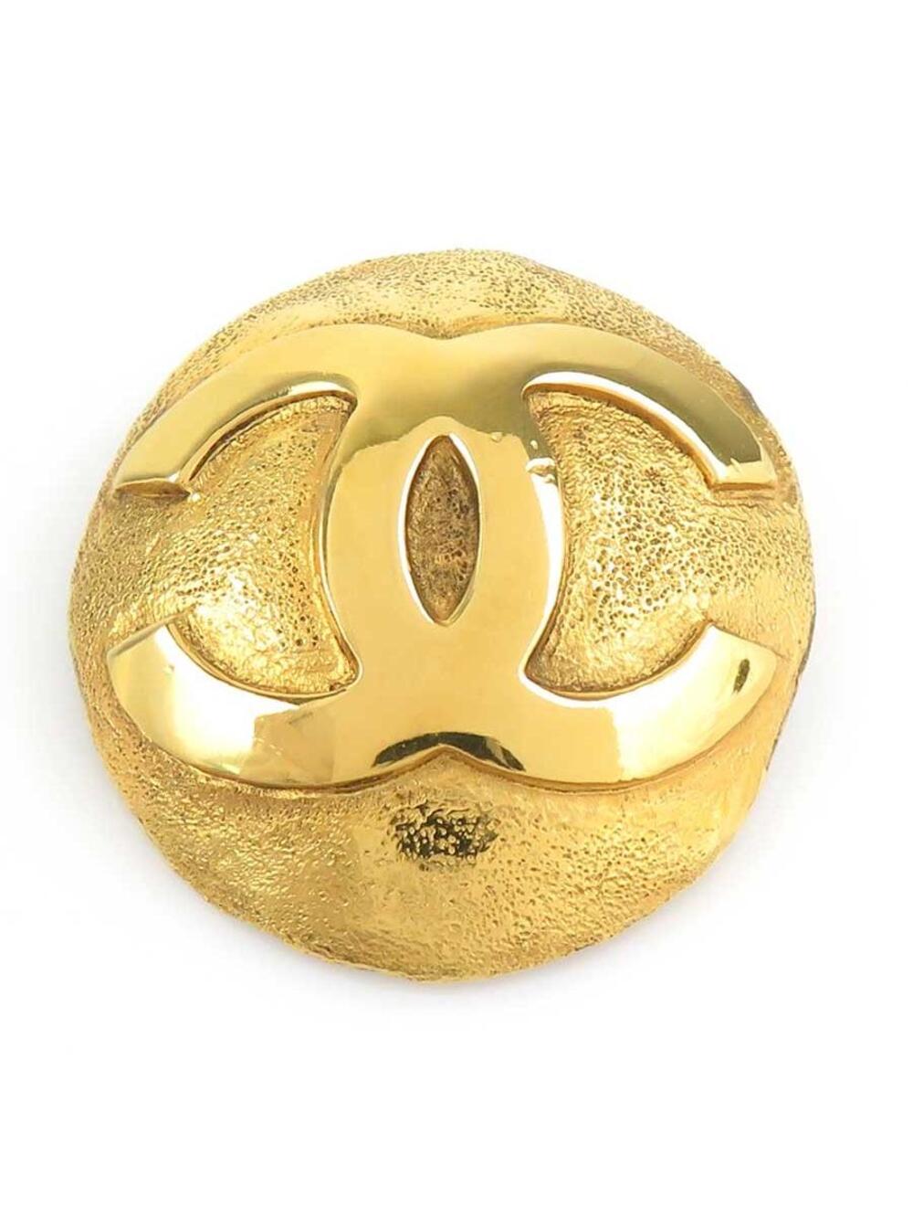 Auth Chanel Cc Logo Brooch Gold Metal - #302984C37B